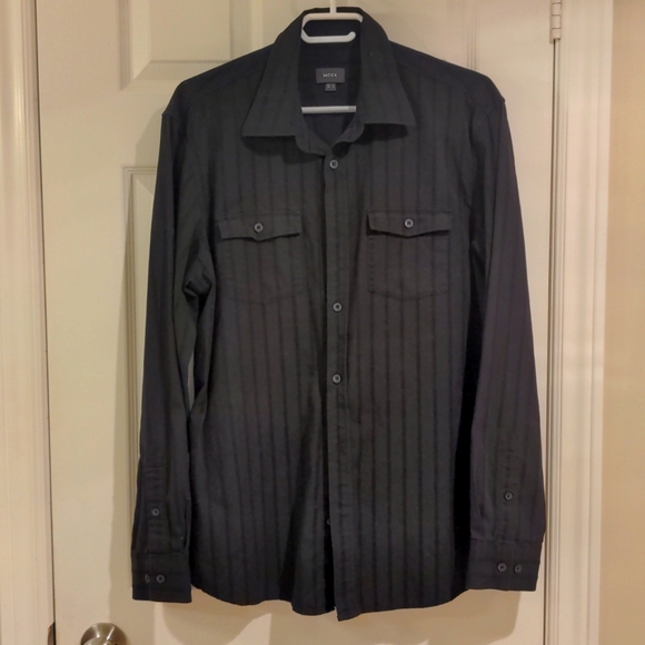 Men's Large Black Dress Shirt - Picture 1 of 5